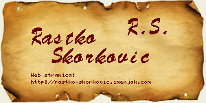 Rastko Skorković vizit kartica